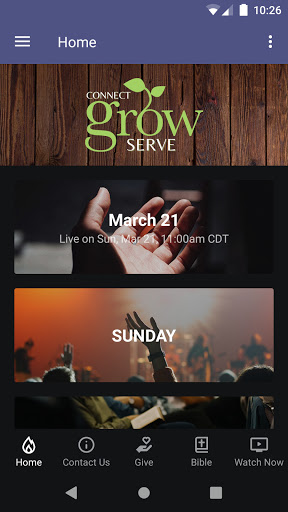 Android application Granbury Church of God screenshort