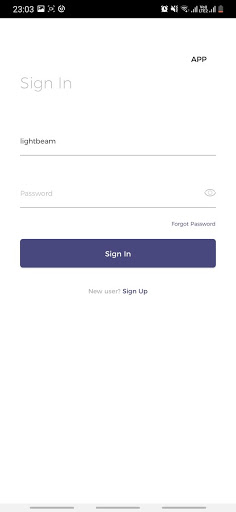 Lightbeam Courier Driver App Screen 2