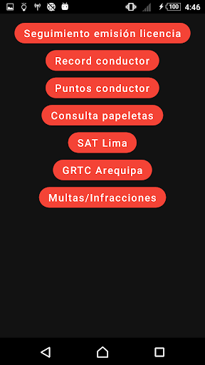 Simulador examen teórico MTC