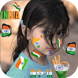 Indian Flag Face Maker icon
