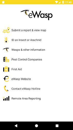 eWasp App Screen 2