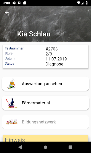 Android application Lernserver screenshort