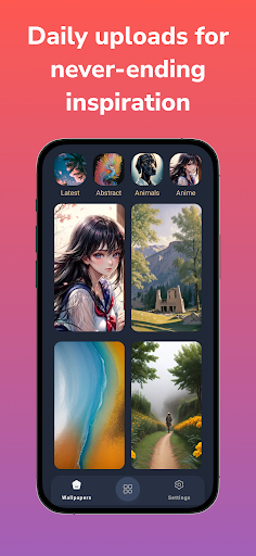 Android application Ai Wallpapers: Couverture screenshort