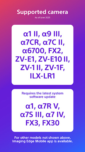Screenshot of Sony | Creators' App