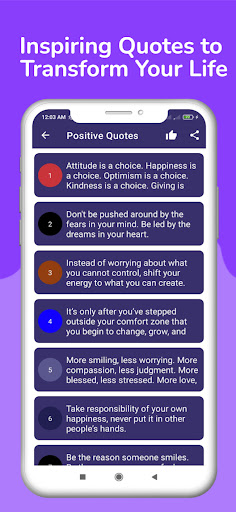 Positive Quotes Daily Screen 2