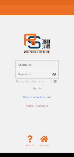 Android application P & S Credit Union screenshort