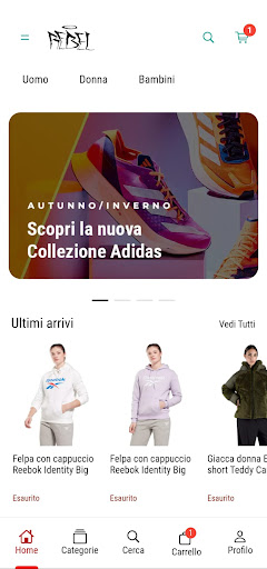 Android application Rebel Store screenshort