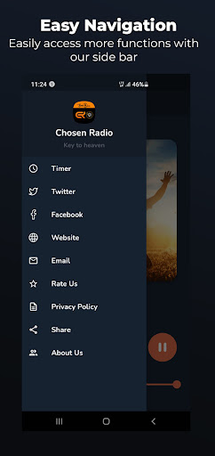 Android application Chosen Radio Uganda - lite screenshort