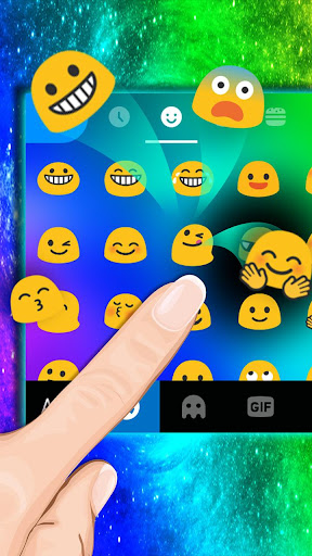 Android application Black Hole Keyboard Theme screenshort