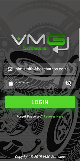 Android application VMG Workshop Mobile screenshort