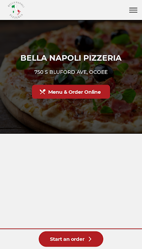 Android application Bella Napoli Pizzeria screenshort