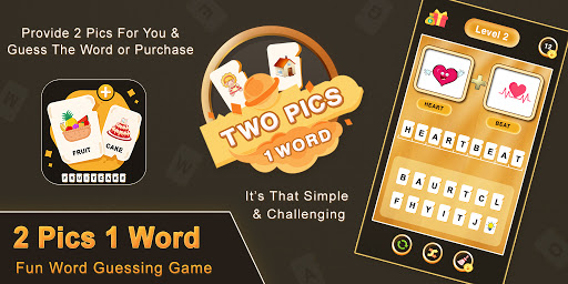 Android application 2 Pics 1 Word Guessing Game screenshort