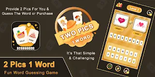 2 Pics 1 Word Guessing Game - Screenshot 1