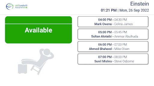 Android application PROVIZIT Meeting Room Display screenshort