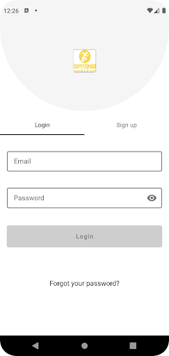 Android application Sintonia Fitness screenshort