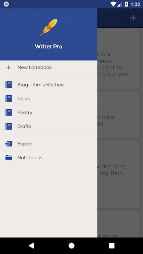 Android application Writer Pro: Journal & Notebook screenshort