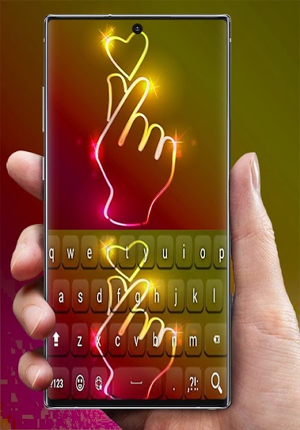 Captura de Pantalla 7 teclado Corazón dedo de oro android