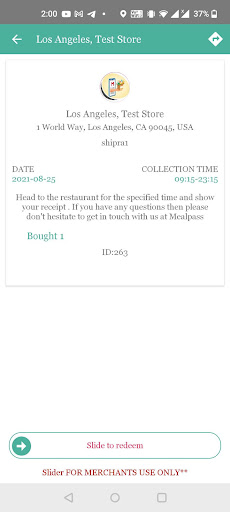 Mealpass Screen 3