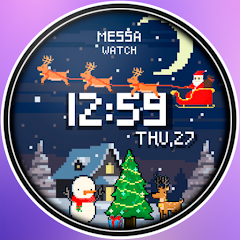 Merry Christmas Pixel Animated
