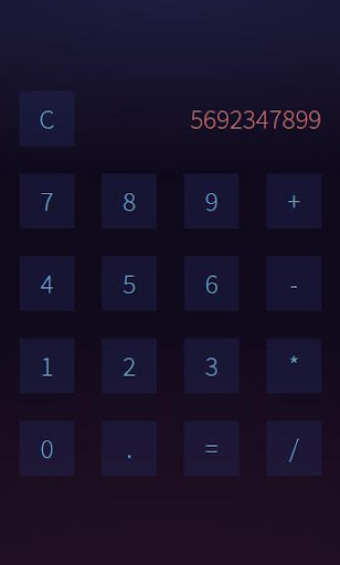 Android application Calculadora screenshort