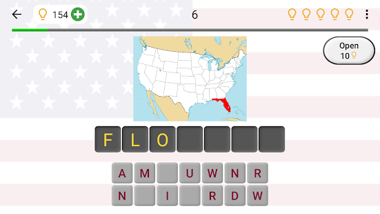 Скачать игру 50 US States Map, Capitals & Flags - American Quiz для Android бесплатно