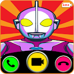 Cover Image of Tải xuống video call and chat simulator for ultramen ranger 1.1 APK