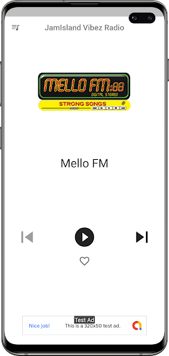 Android application JamIsland Vibez Radio screenshort