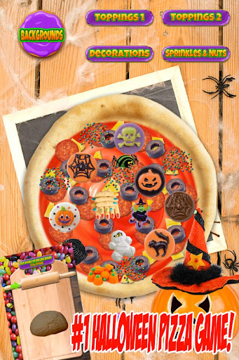 Halloween Candy Pizza Maker - Dessert Food Cooking