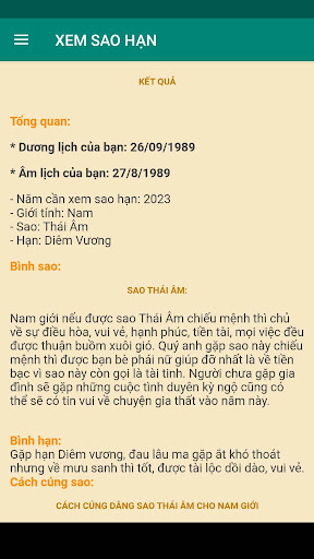 XEM SAO HẠN NĂM 2024 GIÁP THÌN Screen 3