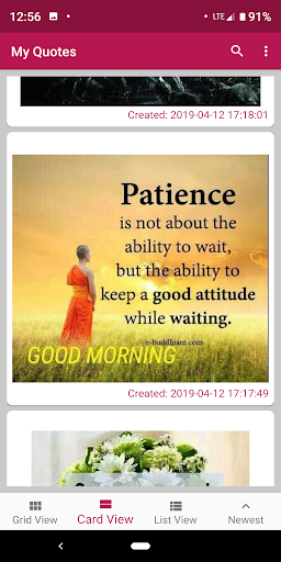 My Quotes Screen 2
