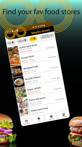 Android application Order Order screenshort