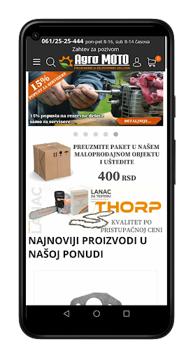 Android application AgroMOTO screenshort