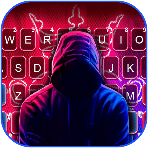 Neon Cool Faceless Keyboard Ba logo