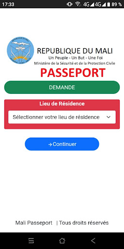 Mali Passeport Screen 2