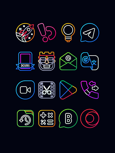 Screenshot of Nambula - Lines Icon Pack