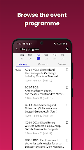 URSI Events Screen 3
