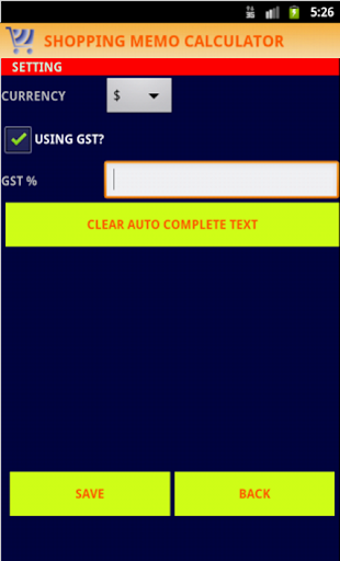 Shopper Memo with GST Ready