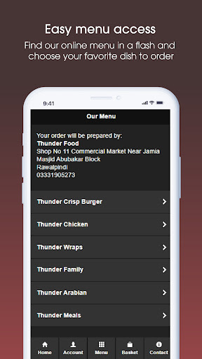 Thunder Food Screen 3