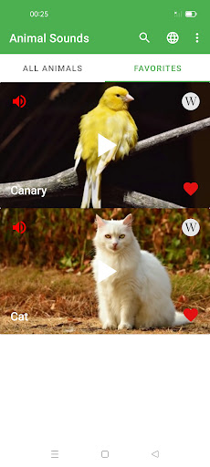 Animal Sounds Screen 2