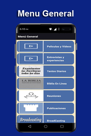 Android application Peliculas y Videos screenshort