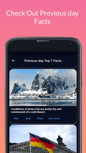 Unique Facts Screen 3
