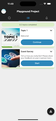p2p Performance Academy Screen 3