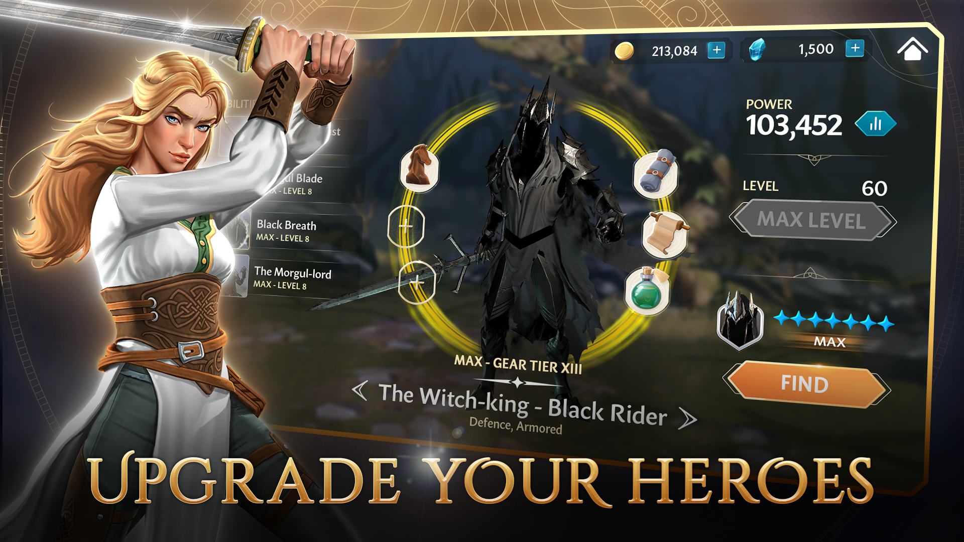 Upgrading your heroes in Heroes of Middle-earth