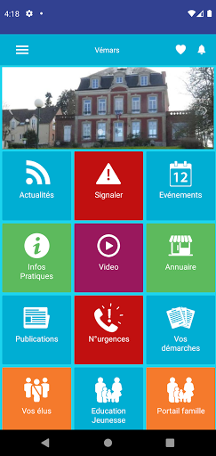 Visualização do aplicativo