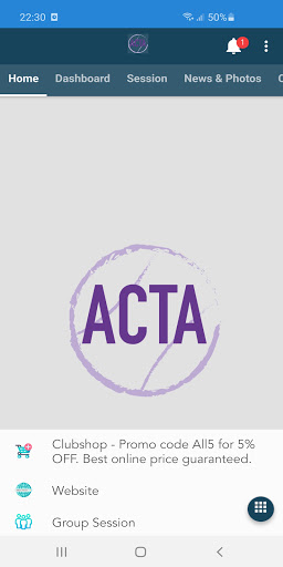 Android application All Court Tennis Academy screenshort