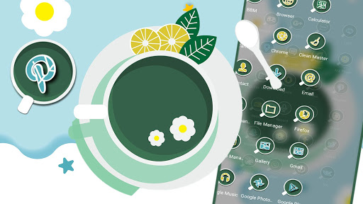 Green Lemon Tea Theme Screen 3