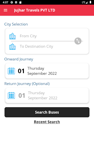 Jujhar Travels PVT LTD Screen 2