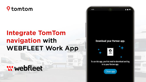Screenshot of TomTom GO Fleet