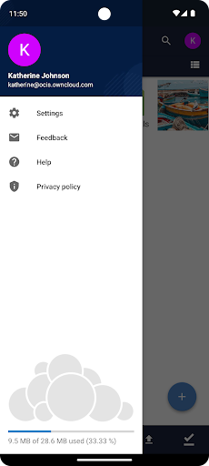 Screenshot of ownCloud