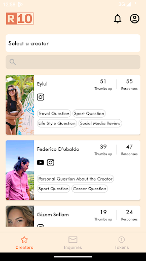 Android application Rated10 screenshort